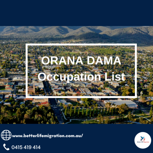 ORANA DAMA Occupation List
