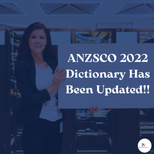 AANZSCO 2022 Dictionary