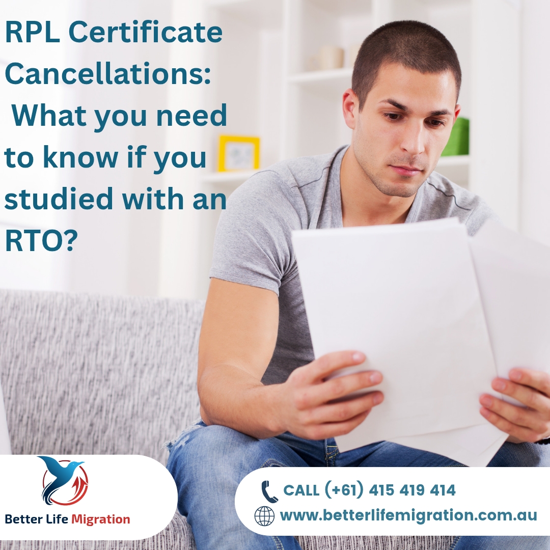 RPL Certificate Cancellations